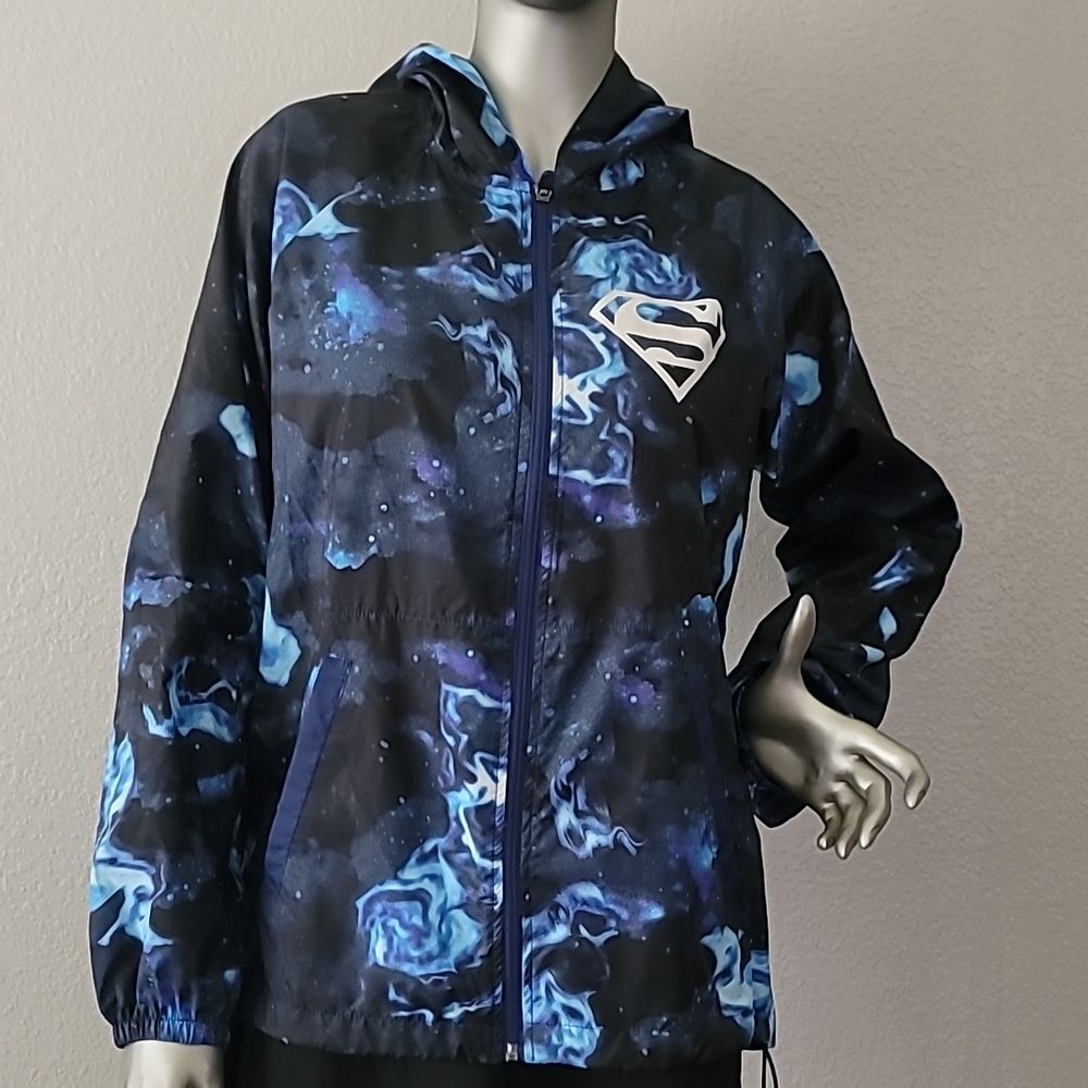 Superman Her Universe Lightweight Hooded Windbreaker